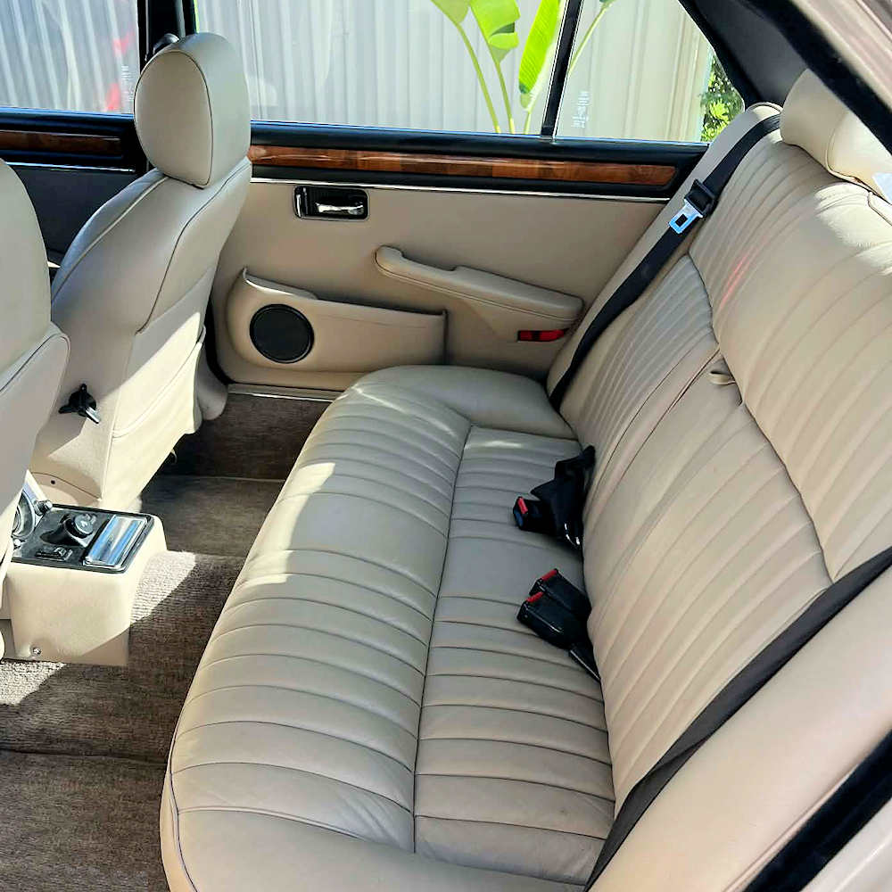 The Classic Drive Co - Cream Jaguar XJ6 back The Classic Drive Co - Cream Jaguar XJ6 back