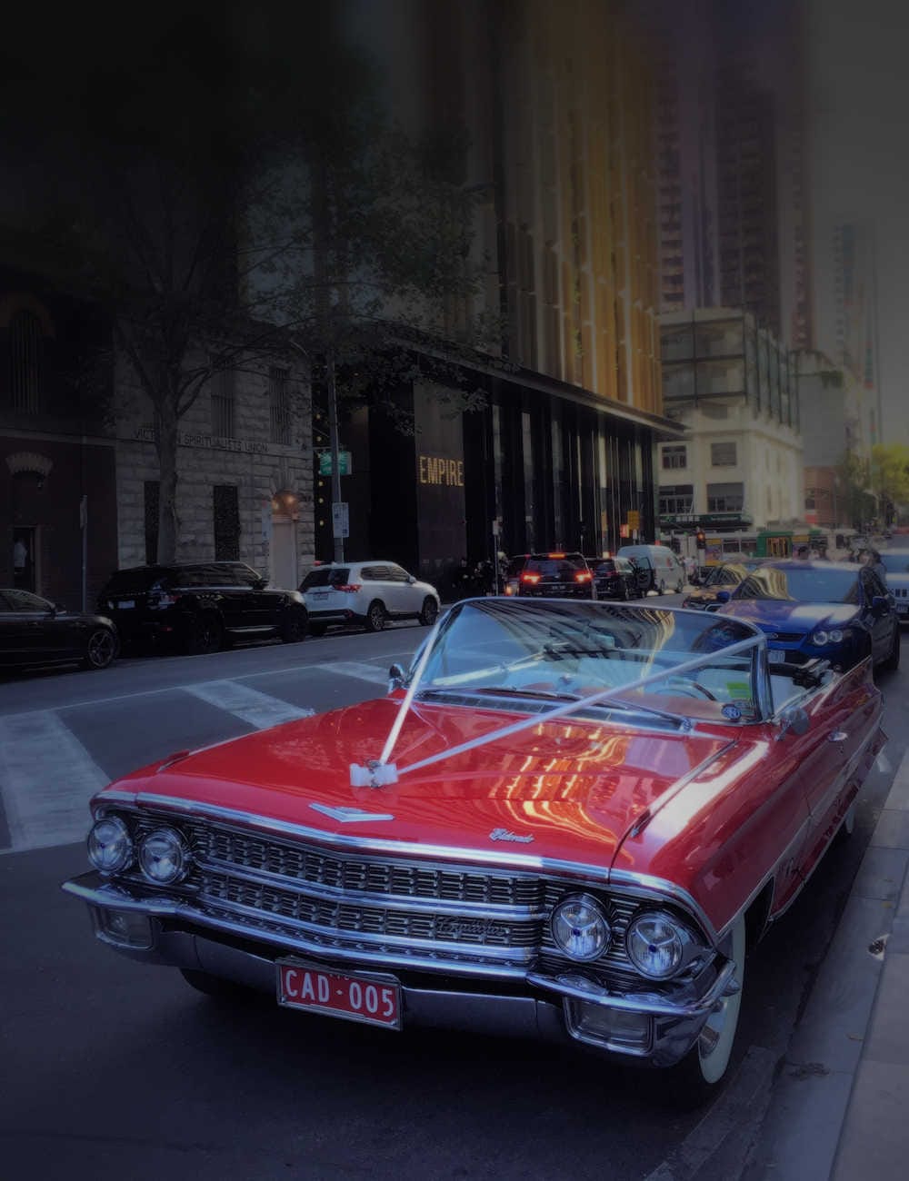 Melbourne Red Cadillac Convertible Hire Melbourne Red Cadillac Convertible Hire